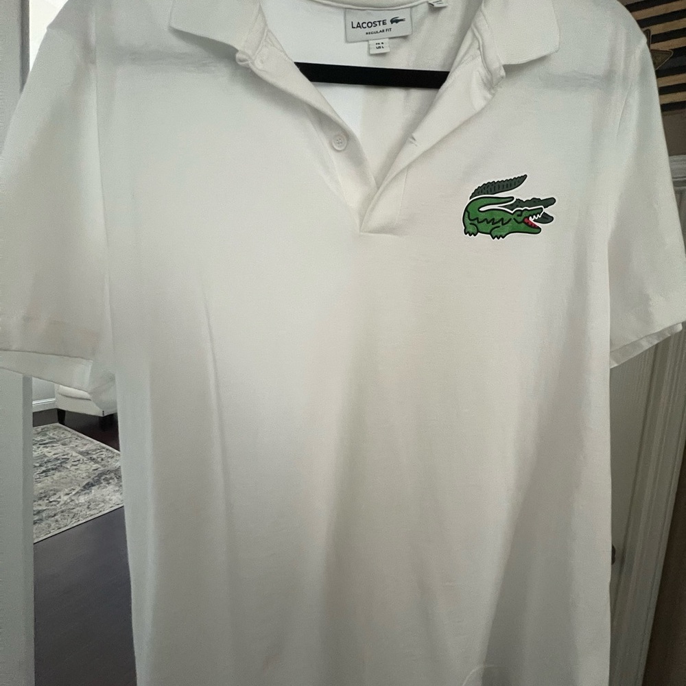 Lacoste white polo